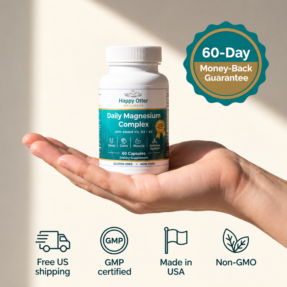 Daily Magnesium Complex with D3 + K2