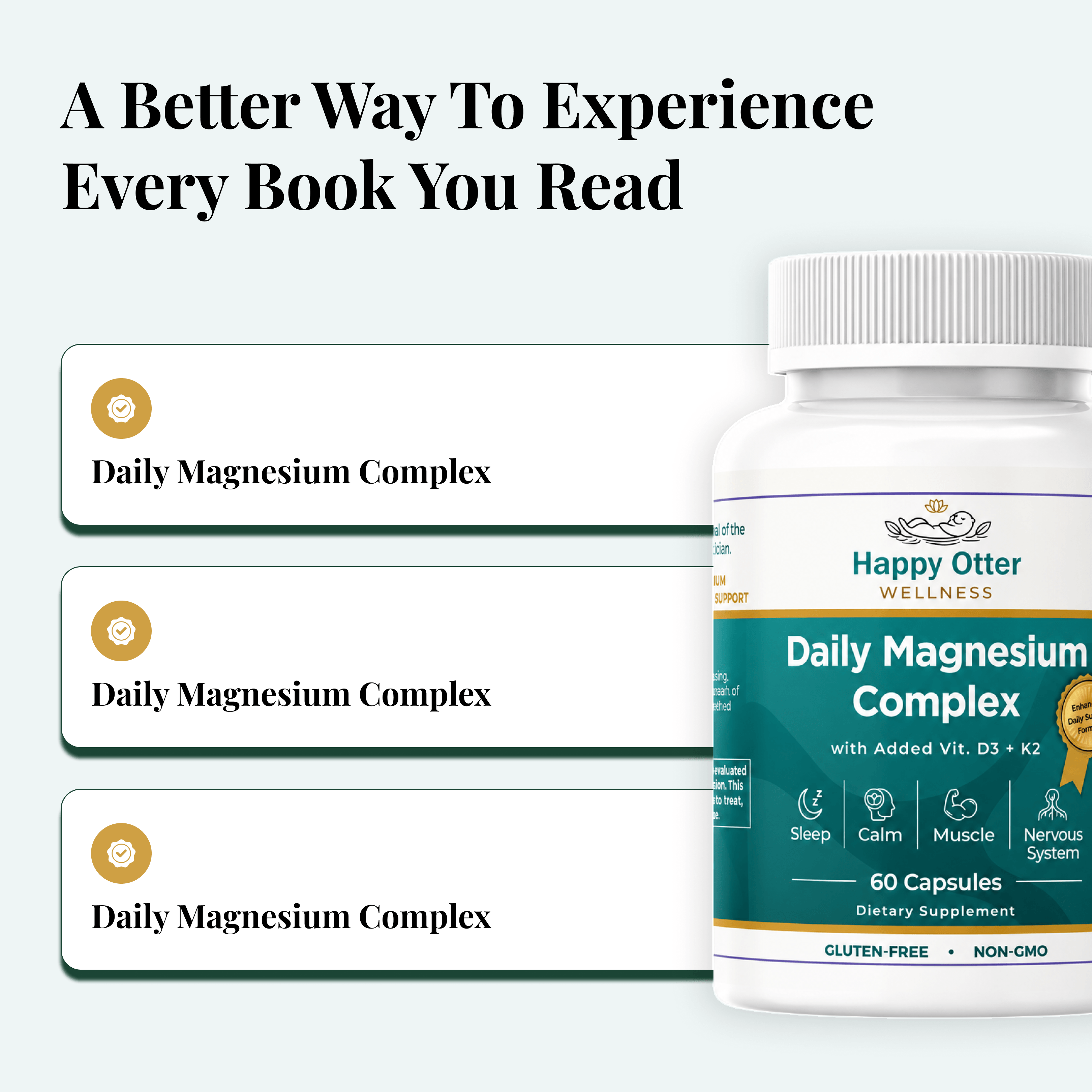 Daily Magnesium Complex with D3 + K2
