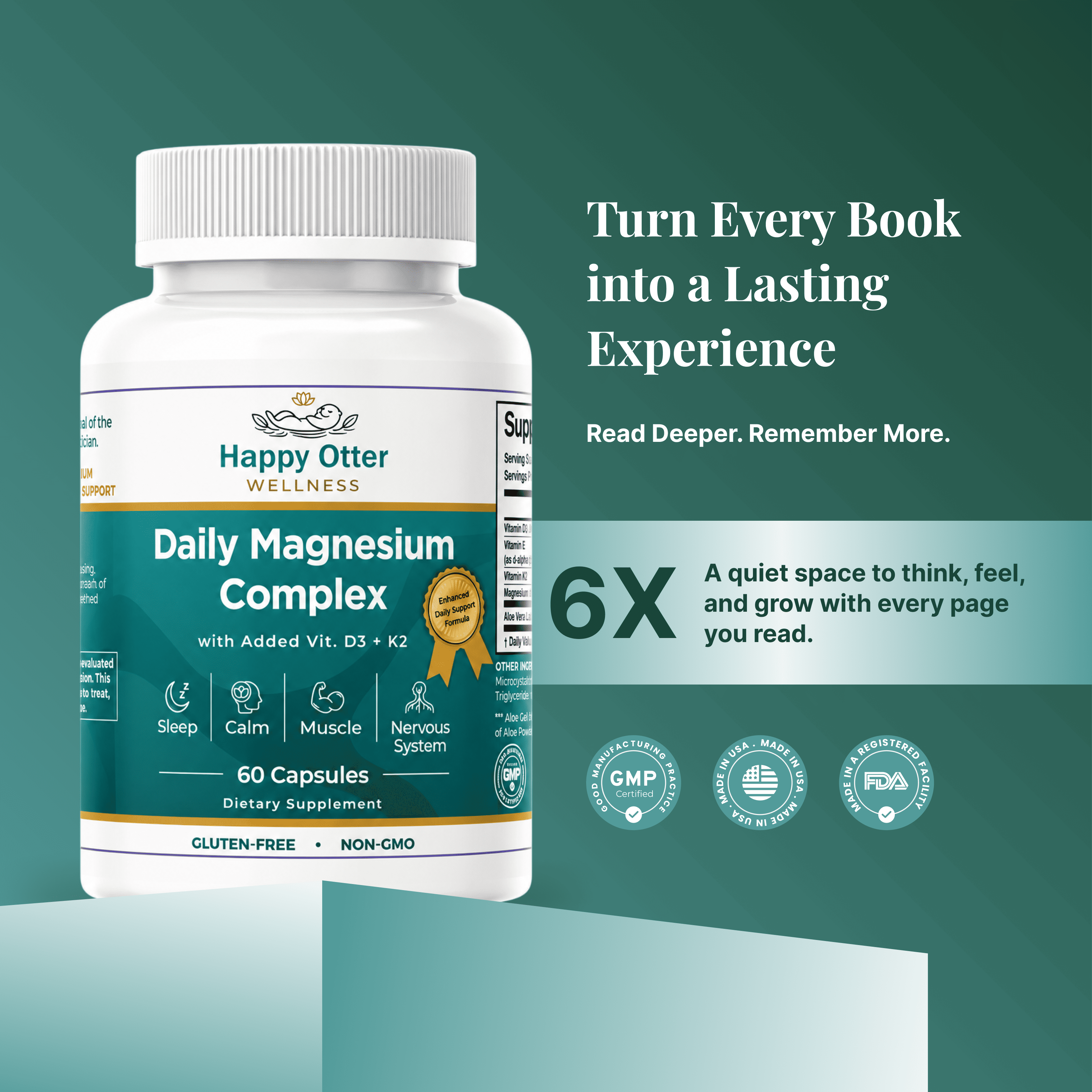 Daily Magnesium Complex with D3 + K2