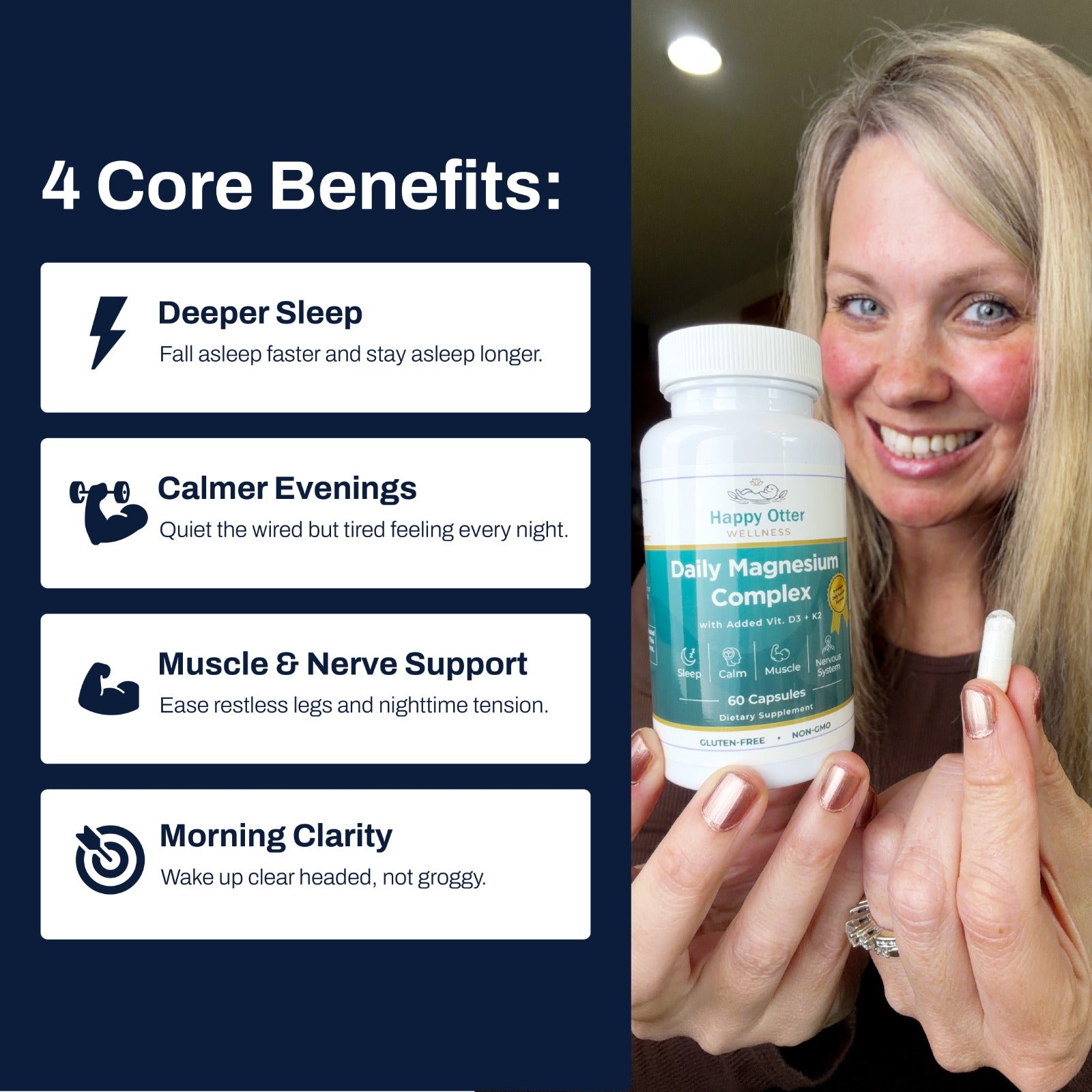 Daily Magnesium Complex with D3 + K2