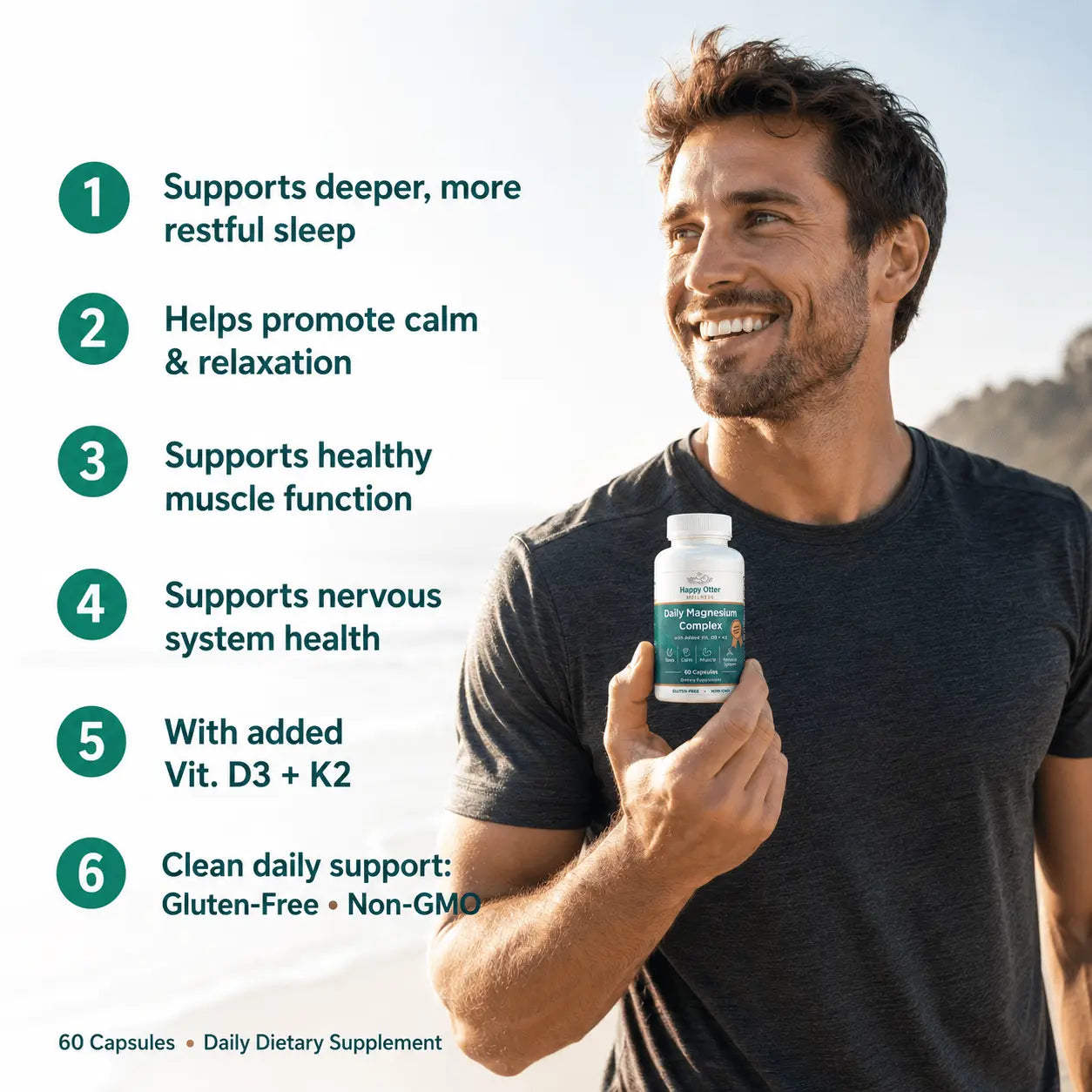 Daily Magnesium Complex with D3 + K2